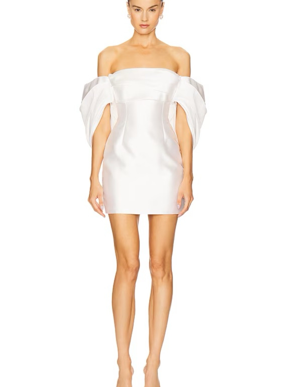 Solace London Elina Mini Dress in White